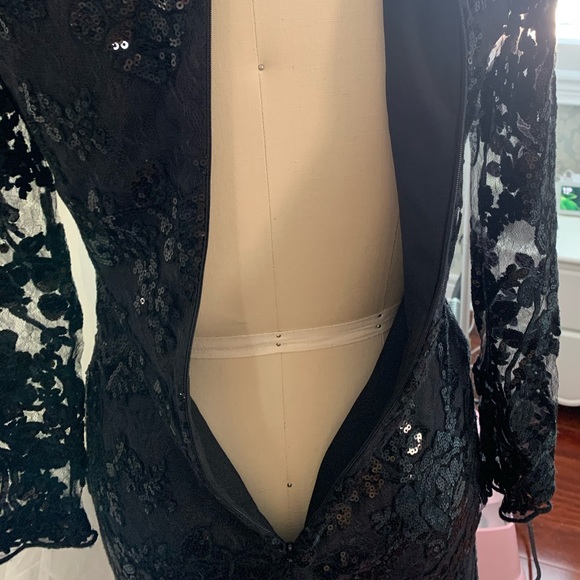 DRESS THE POPULATION ‘Grace’ Sequin Lace Dress XS - Picture 7 of 8